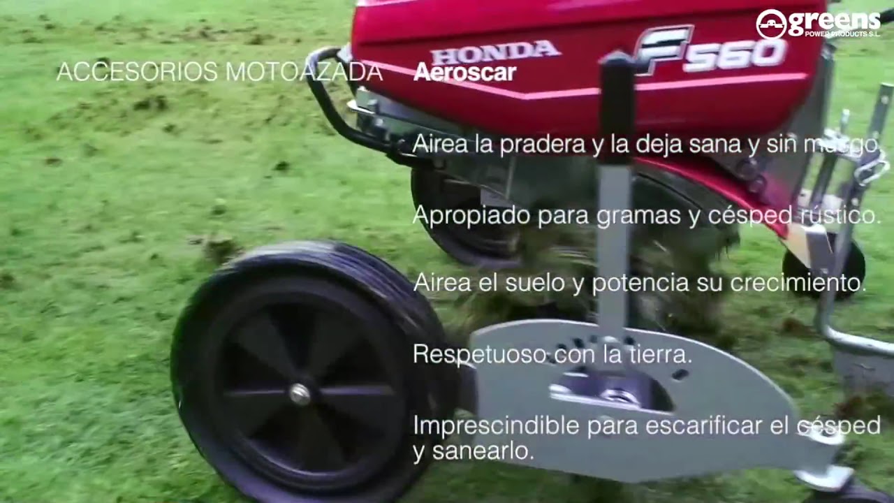 Accesorios para motoazadas Honda Aeroscar YouTube