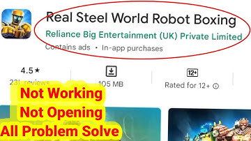 How To Solve Real Steel World Robot Boxing(WRB) App Not Working (Not Open) Problem