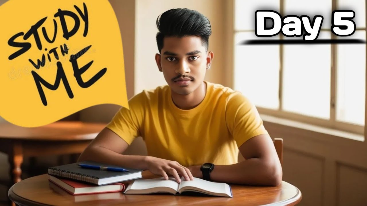 day 5/100🔰 study with me 2 hour - YouTube