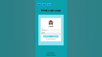 Emoji login using html, css and js   Subscribe for more @unixcode      #angularjs #bootstrap #css