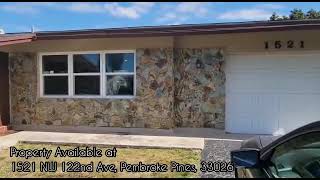 1521 NW 122 Ave Pembroke Pines, Fl 33026