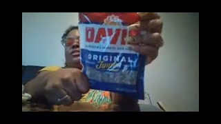 MUKBANG/ASMR: HOT WINGS, MACARONI & CHEESE, PORK SKINS, GUM CHEWING, DOLLAR TREE HAUL screenshot 3