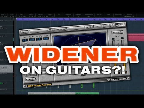 How to use a STEREO WIDENER plugin on metal guitars - tutorial