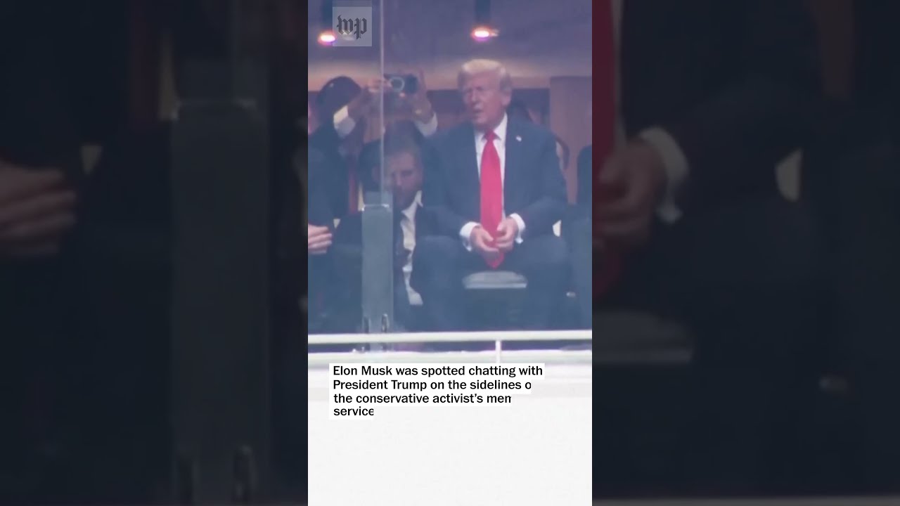Trump Elon Musk Shake Hands At Charlie Kirk S Memorial