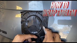 How To Wrap Your Emblem  Carbon Fiber