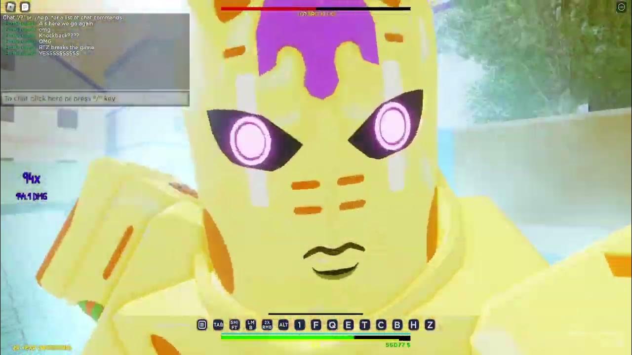 Using the WORST Stand to beat the STRONGEST Boss// Roblox Is