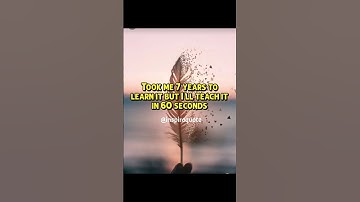 Took me 7 years to learn it but I