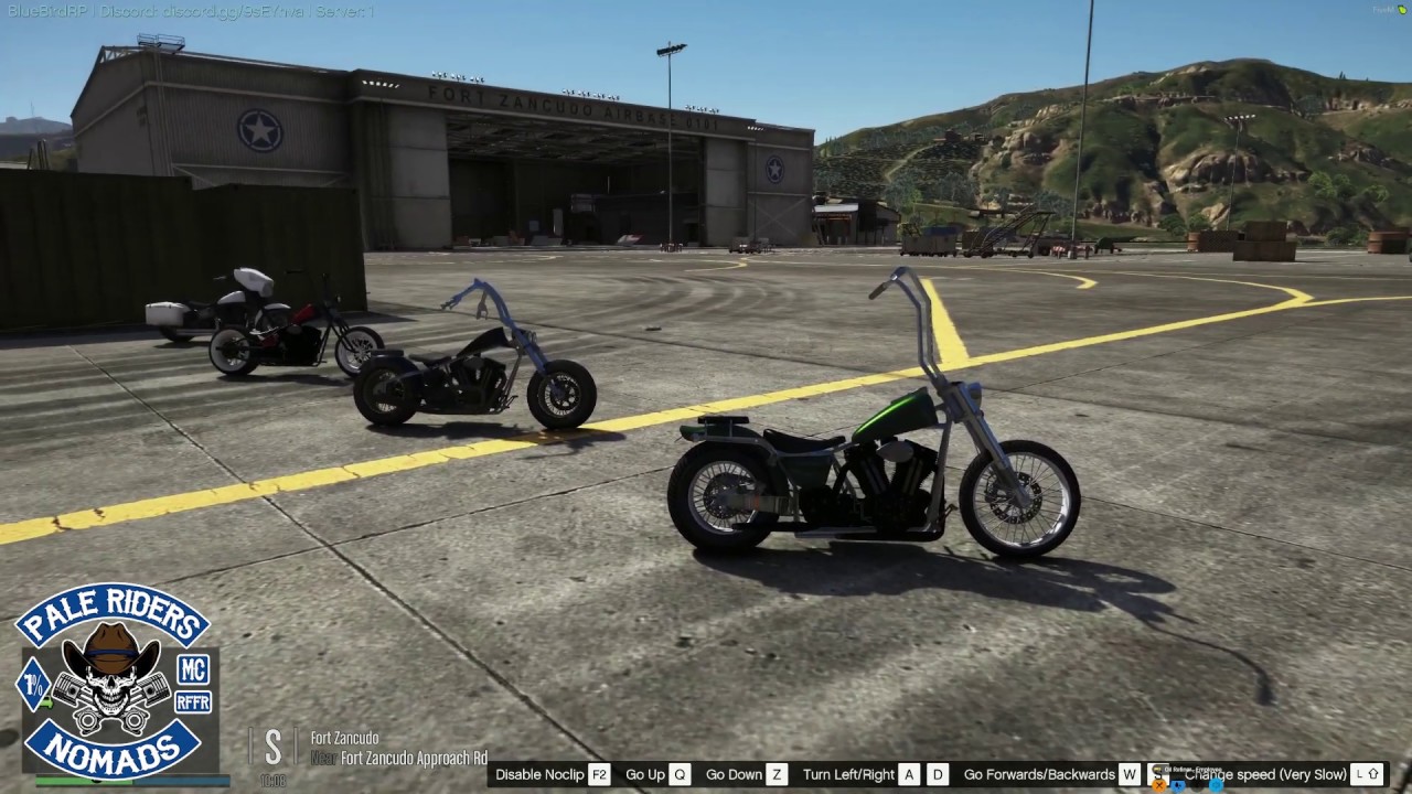 Custom Bike Showcase // Pale Riders MC // BlueBirdRP // FiveM - YouTube