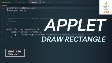 RECTANGLE USING APPLET IN VSCODE| JAVA APPLET  PART 3 | VUZZARE