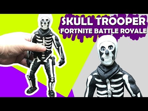 Como Hacer A Skull Trooper Fortnite De Plastilina By Moxxka - creamos el perfil de fortnite skull trooper en roblox