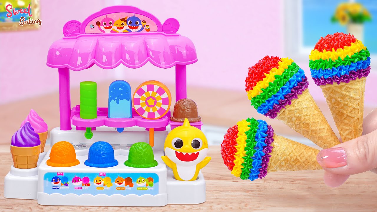 🍧So Yummy Rainbow Ice Cream Ideas🍧How To Make Miniature Ice Cream Recipe Decorating | Sweet Baking