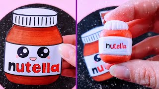 DIY Nutella with Paper | Nutella Surprise Box unboxing | Paper Craft Ideas #shorts #papercraft