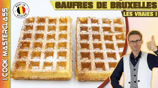 ✅ LES VÉRITABLES  GAUFRES DE BRUXELLES  La meilleure recette de ces gaufres belges bruxelloises