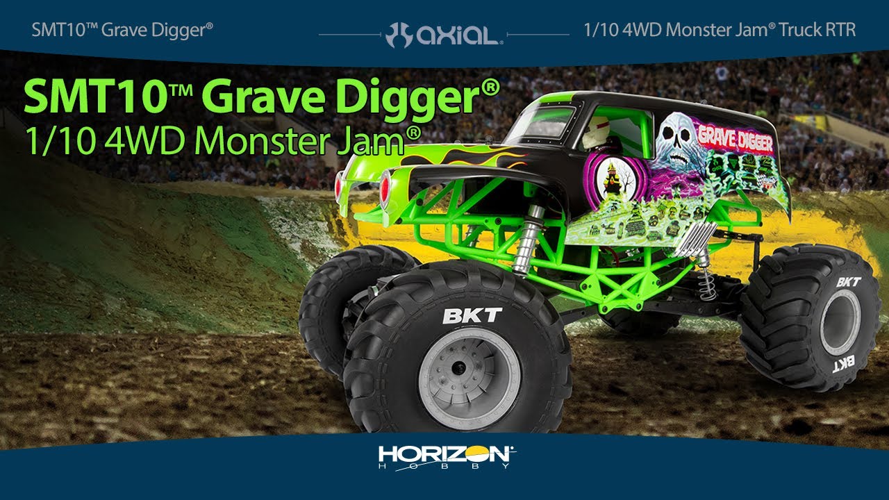 Axial® SMT10™ Grave Digger® 1/10 4WD Monster Jam® Truck RTR