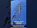 Sky-High Precision: Building Towers Above the Clouds !!  #shorts #innovation