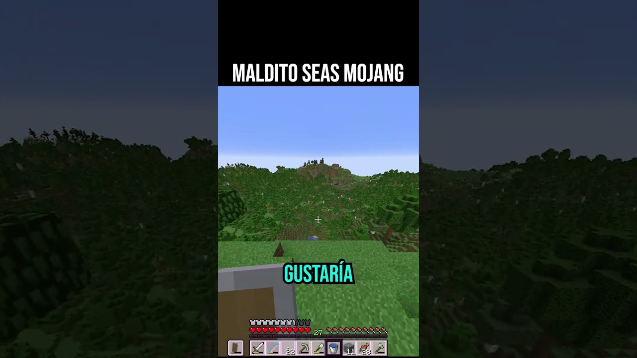 Maldito seas Mojang #minecraft #humor #memes