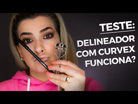 TESTEI O DELINEADOR COM CURVEX E OLHA O QUE ACONTECEU? POR ALICE SALAZAR