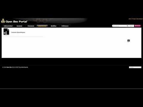 Administration - liaisons dynamiques (intermédiaire) - tutoriel Open Bee Portal