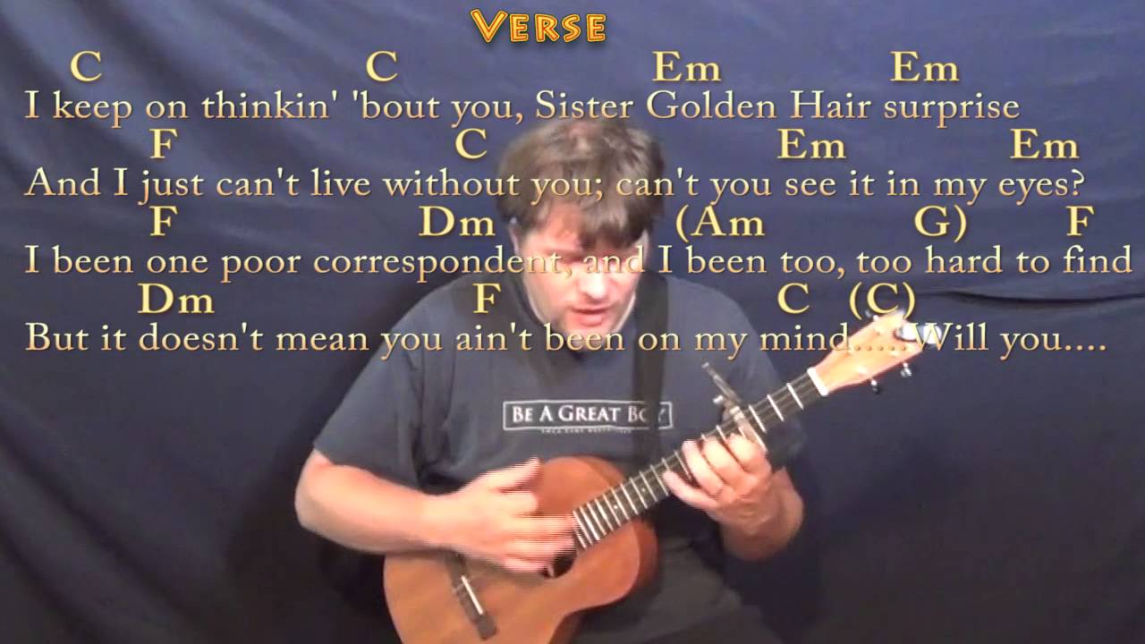 Sister Golden Hair America Bariuke Cover Lesson With Chords