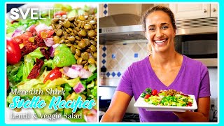 Healthy \& Fresh Lentil Salad Recipe - Svelte Recipes