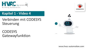 1.4 - HVAC Automation CODESYS: Verbinden mit CODESYS Steuerung und Gatewayfunktion