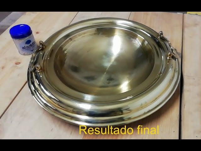 Prueba de limpieza de metales (antiguo brasero) con Aladdin de Sidol 