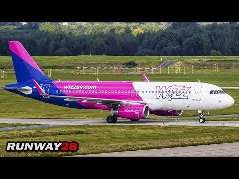 ? Wizzair Daily Operations at Eindhoven Airport; The Purple Airbus A320