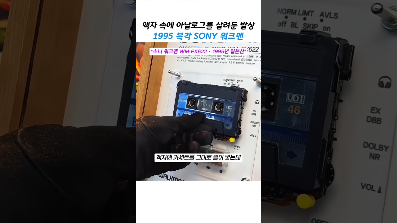 액자 속에 아날로그를 살려둔 발상, 복각 SONY 워크맨
