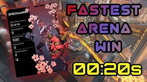 FASTEST WIN IN NEW ARENA MAP "OVERFLOW" (00:20s)