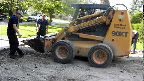 Driveway Re Pave Case 90XT SkidSteer