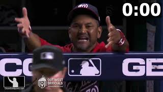 Ejection 177 - Doug Eddings Ejects Dave Martinez as Nats Again Called for Runner's Lane Interference