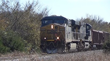 CSX ES40DC 5252 w/ Sick K5HL Leads Herzog Ballast W080-11 on 11/14/21 (Part 1)