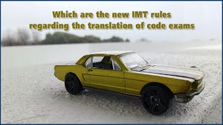 Which are the new IMT rules regarding the translation of code exams | IMT English translator |FAQ 04 screenshot 1