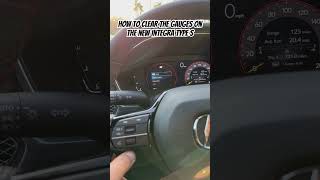 How To Clear The Gauges On The New Integra Type S