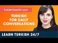 Learn Turkish Live 24/7 🔴 Turkish Speaking Practice - Daily Conversations  ✔