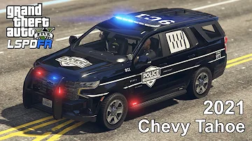 GTA V 2021 Chevrolet Tahoe PPV Responding to a Car Accident | Chevy Police car ELS LSPDFR | GM Fleet