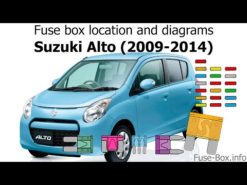 Fuse box location and diagrams: Suzuki Alto (2009-2014)