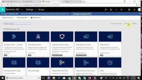 Creating Apps using AppDesigner- CRM