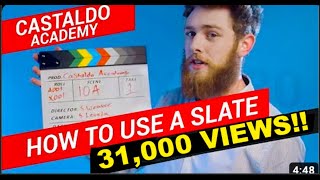 31,000 VIEWS!!! The Clapperboard Explained — How to Use a Film Slate screenshot 3