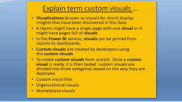 what is custom visuals in power bi