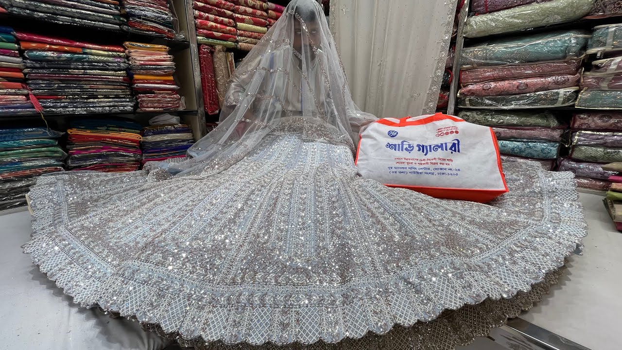 Latest Designer Fancy Lehenga For Reception Party বিয়ের লেহেঙ্গা Net Lehenga For Wedding Party