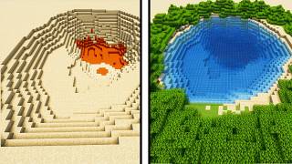 How to fill ANY LAKE in Minecraft