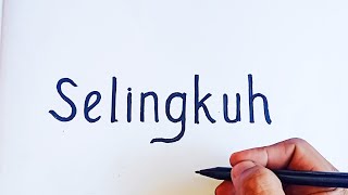 WAO HEBAAAT,...! Menggambar orang SELINGKUH dari kata Selingkuh