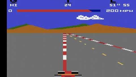 Pole Position (Atari 2600) Gameplay