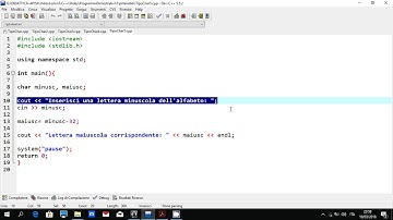 Conversione di un carattere da minuscolo a maiuscolo