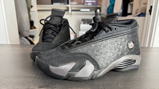 Diese quietschen: Air Jordan 14 Black Pack