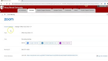 Creating Zoom Office Hours Link in Blackboard and Copying It to All of Your BB Courses.