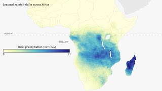 Average Daily Rainfall Across Africa For A Year
