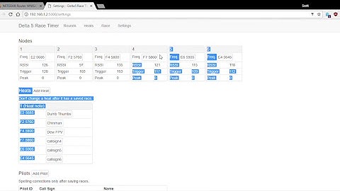 Delta 5 Race Timer Setup