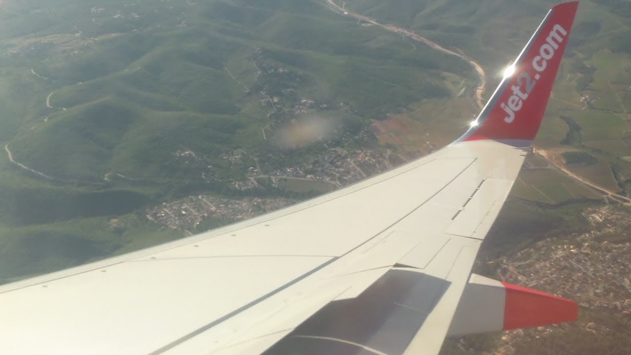 Jet2 737-8Z9 G-GDFR Descent, final approach, landing and taxi at Reus